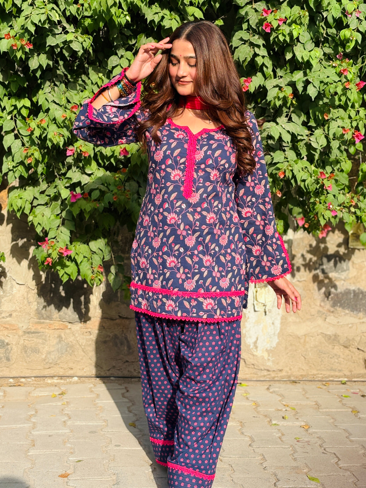 Floral farshi suit set