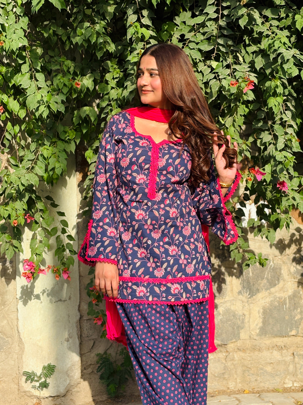 Floral farshi suit set