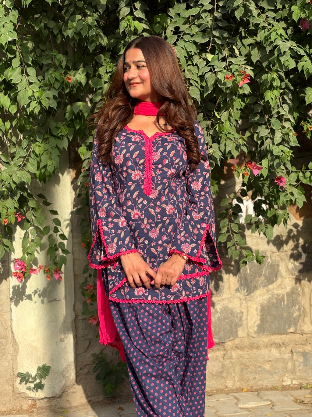 Floral farshi suit set