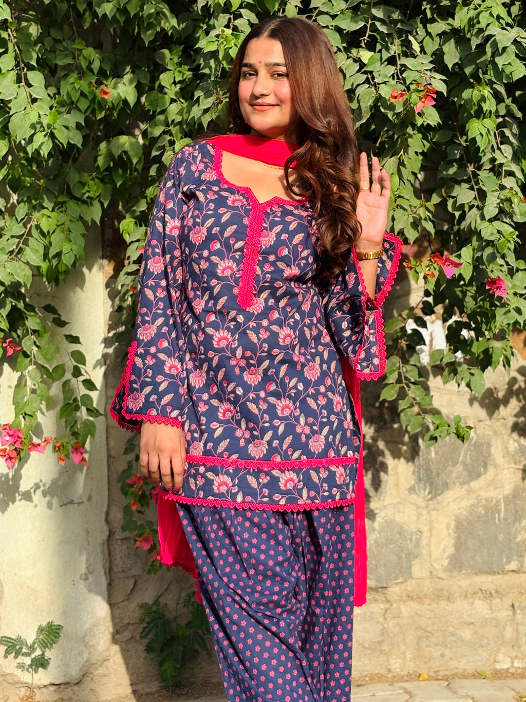 Floral farshi suit set