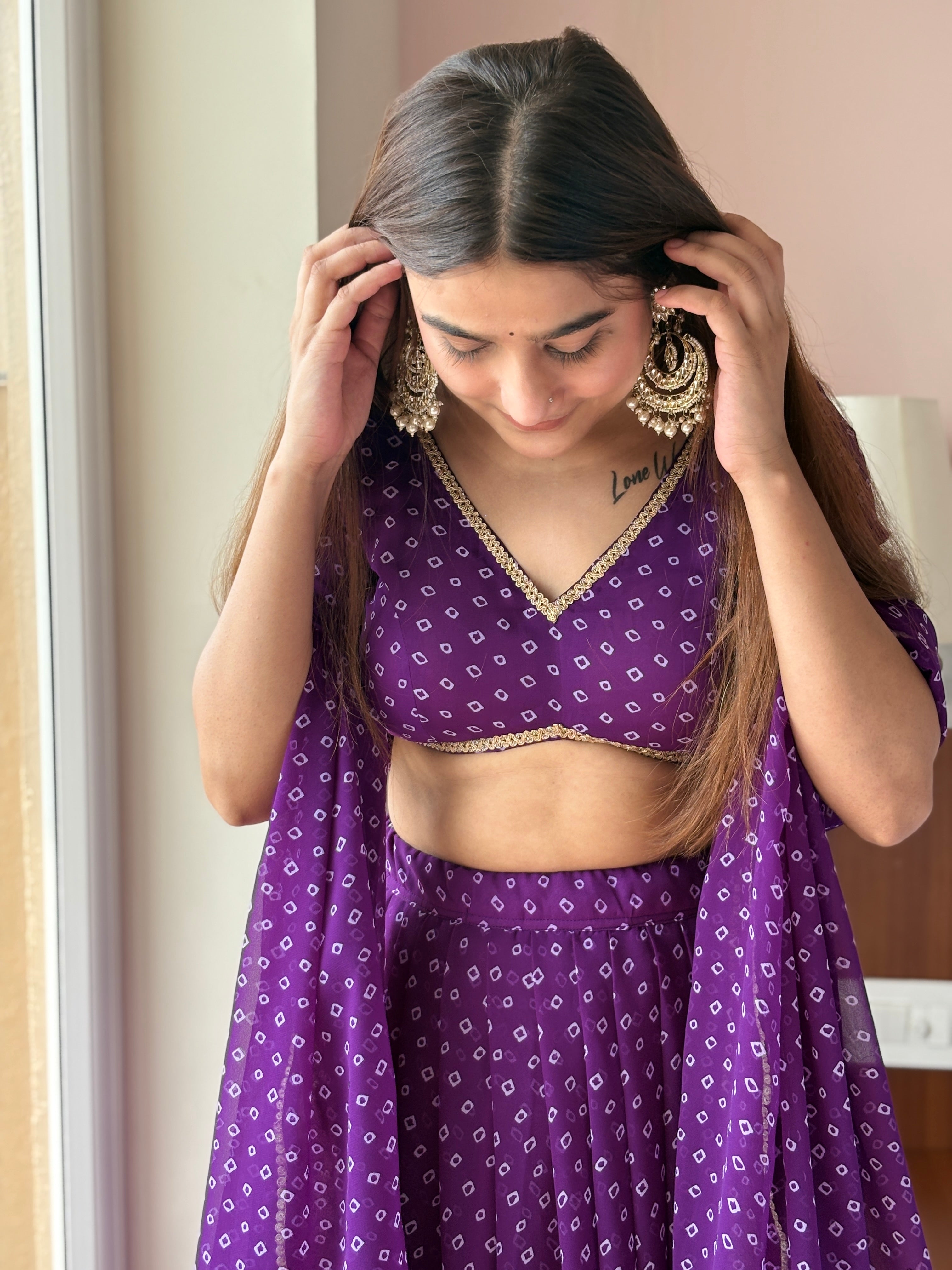 Bandhni Lehnga