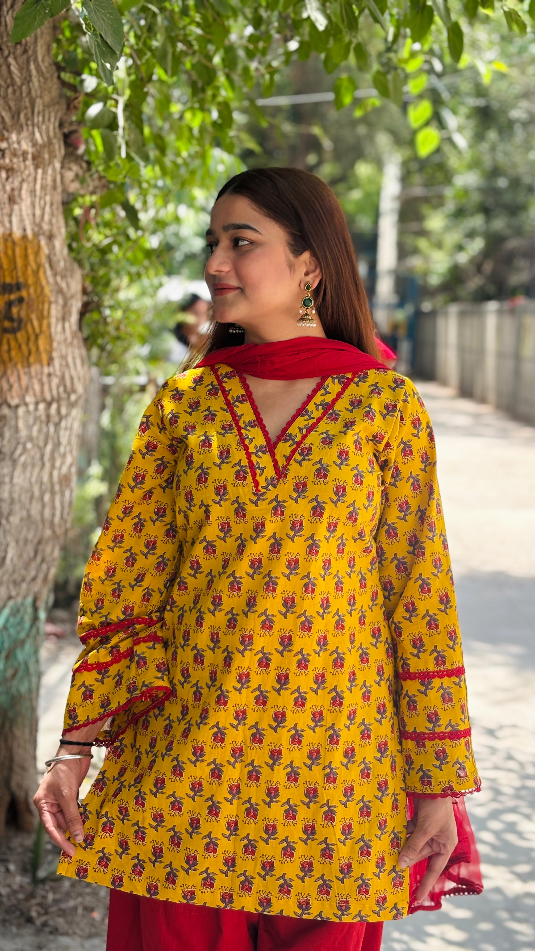 Yellow farshi suit set