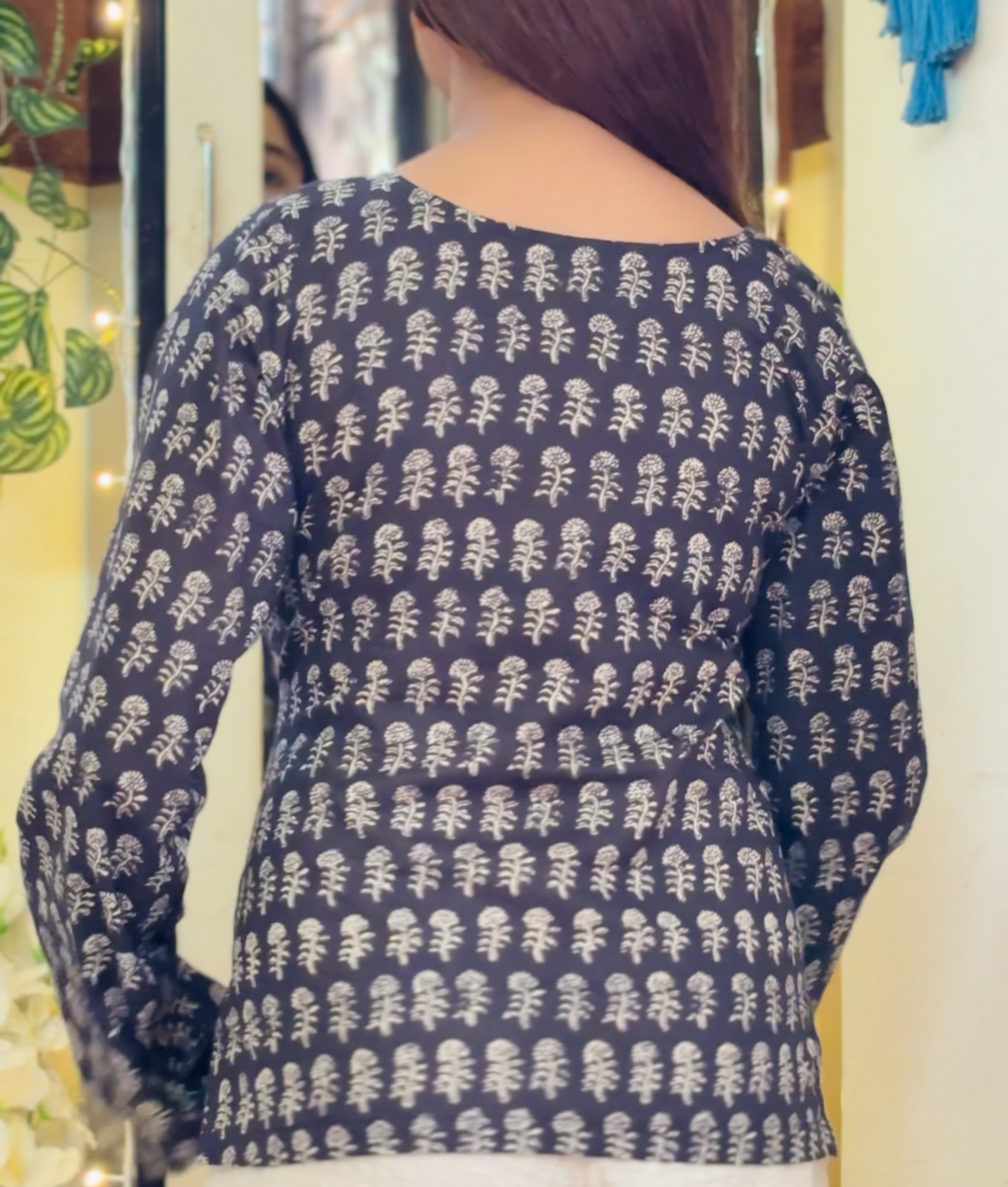 Black short kurti