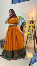 Mustard yellow Lehenga