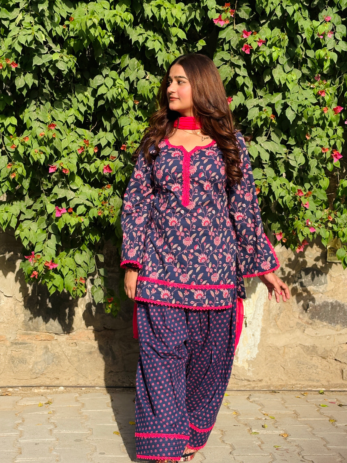 Floral farshi suit set