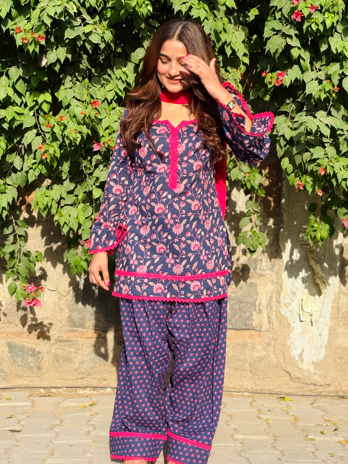 Floral farshi suit set