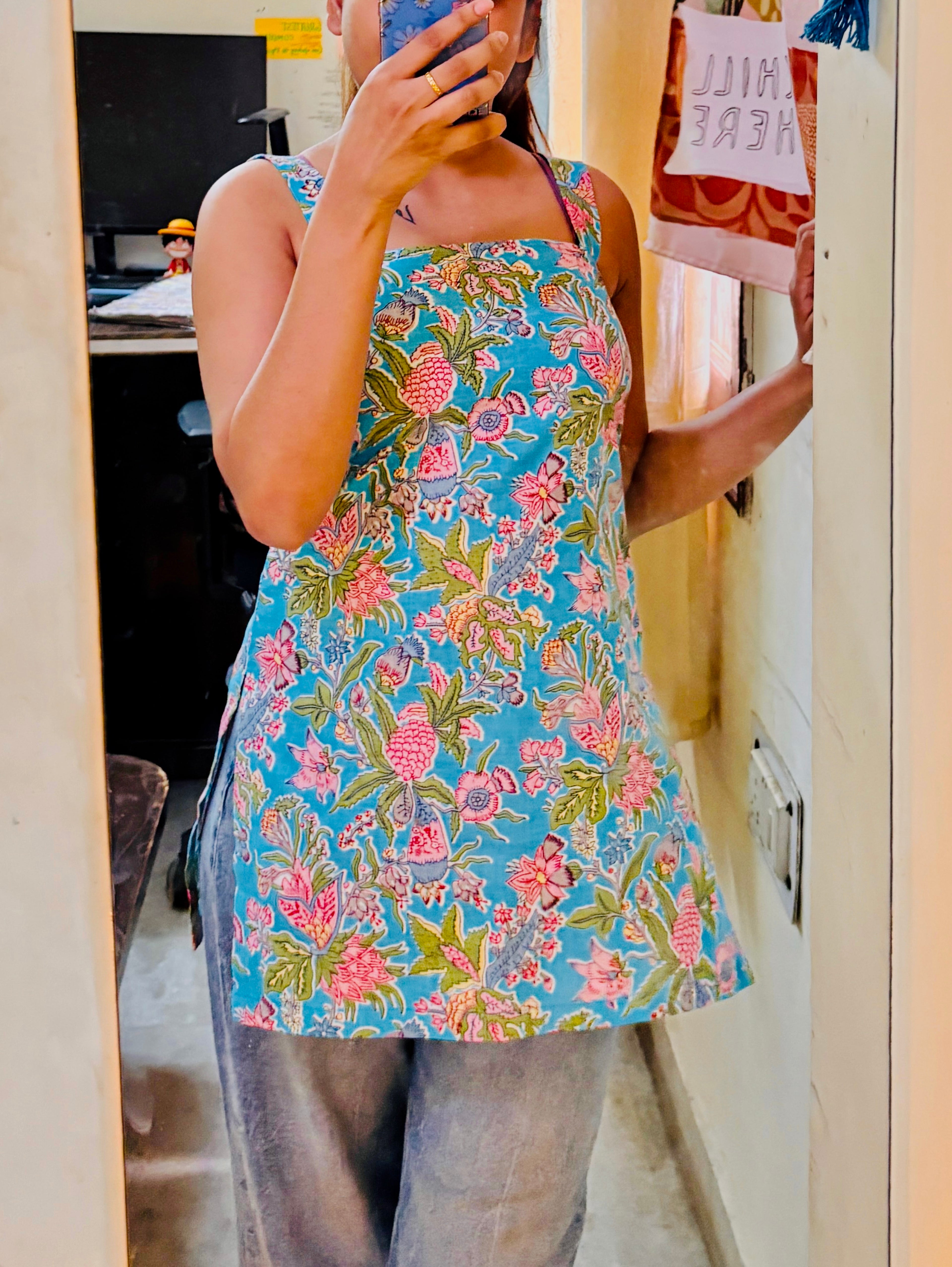 Floral short kurti