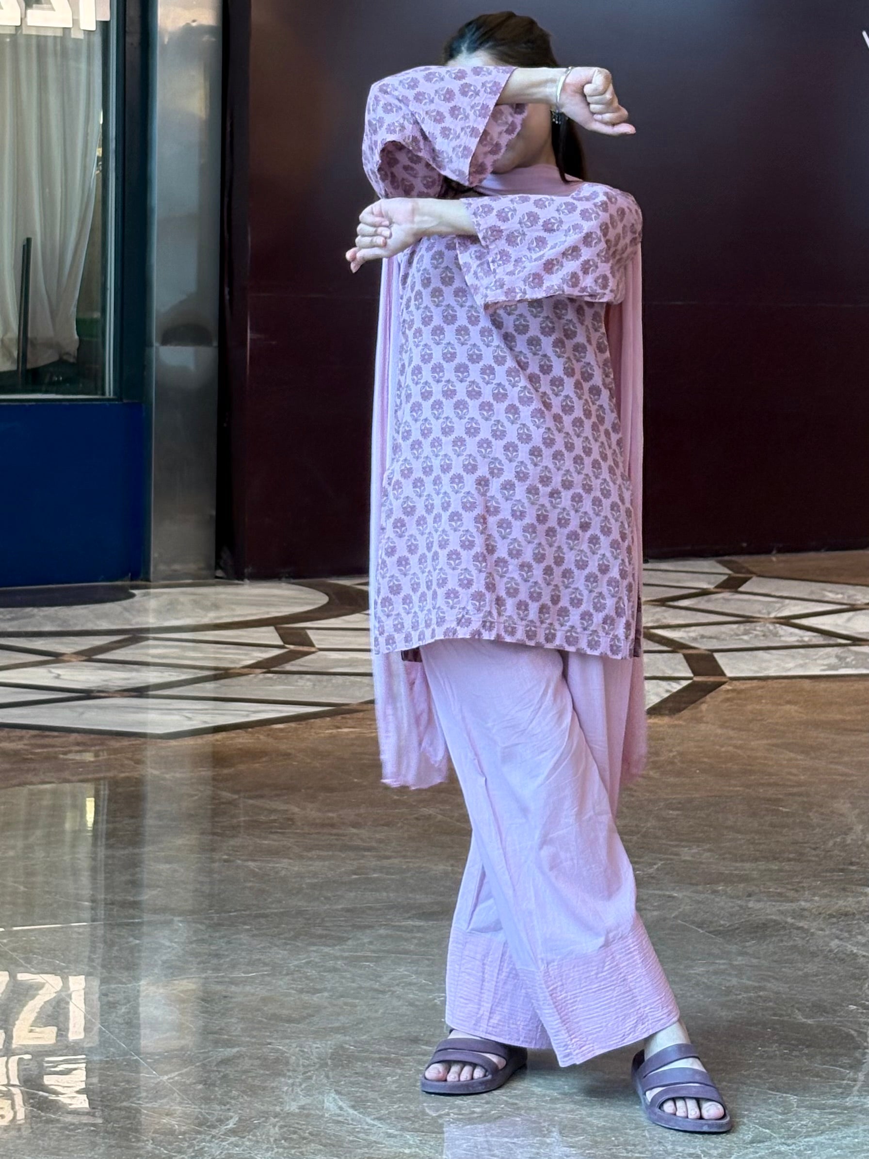 Onion pink farshi suit set