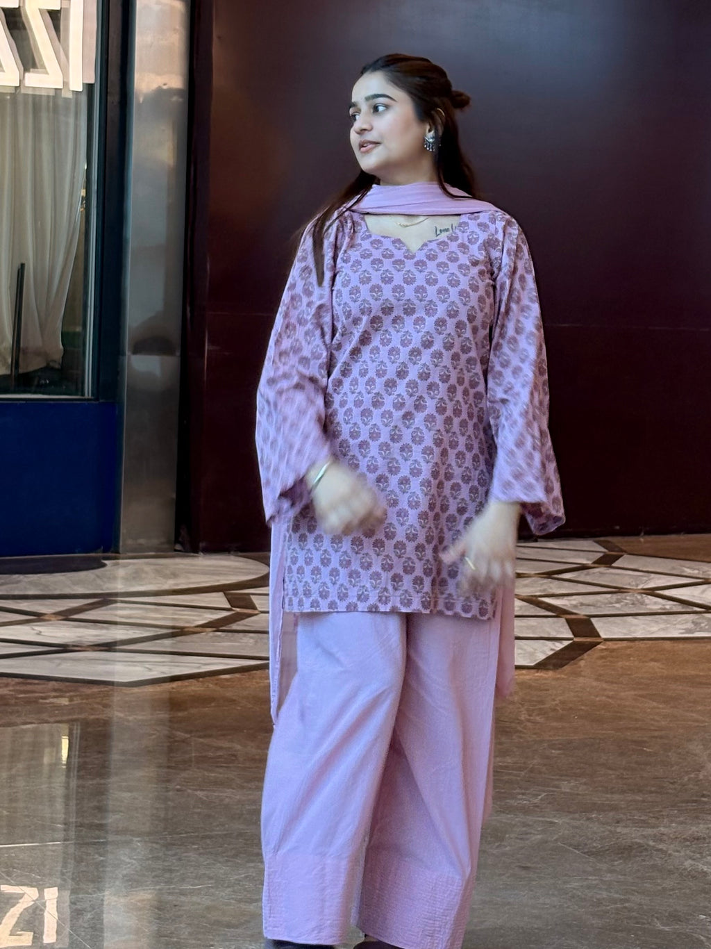 Onion pink farshi suit set