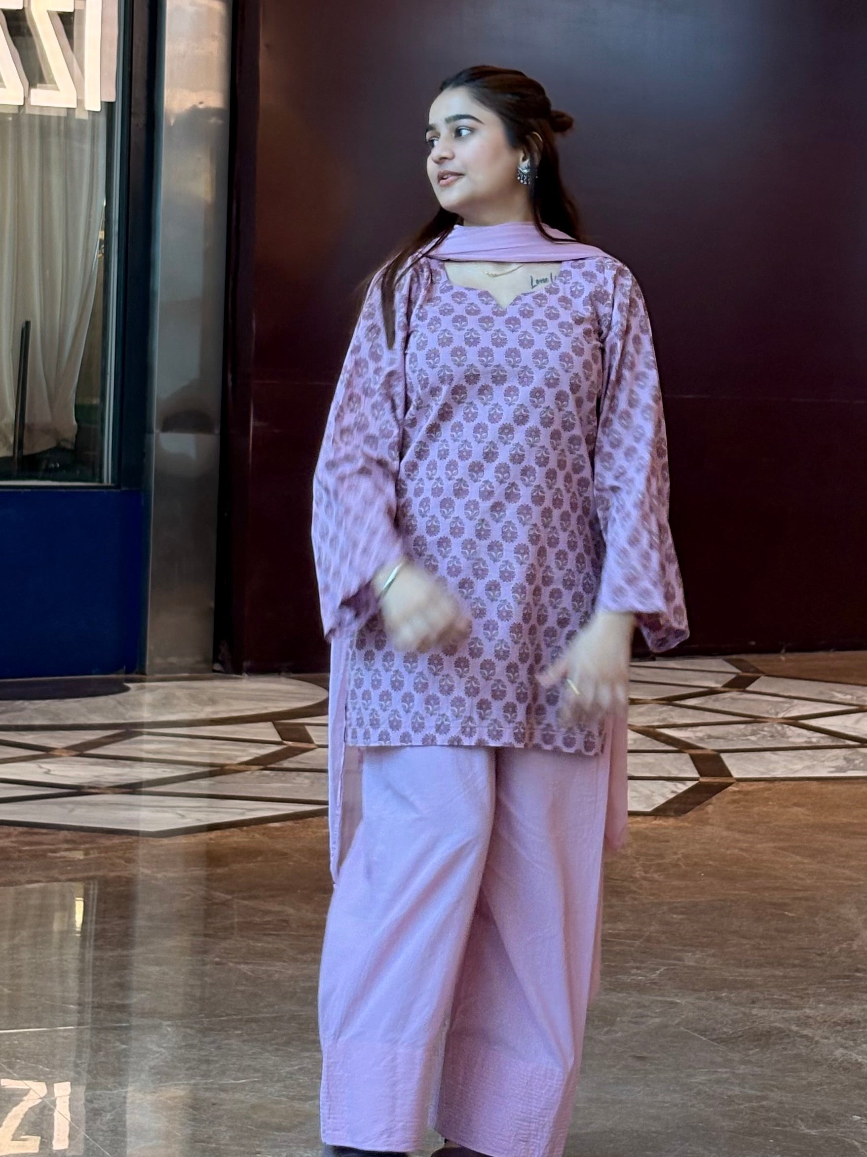 Onion pink farshi suit set