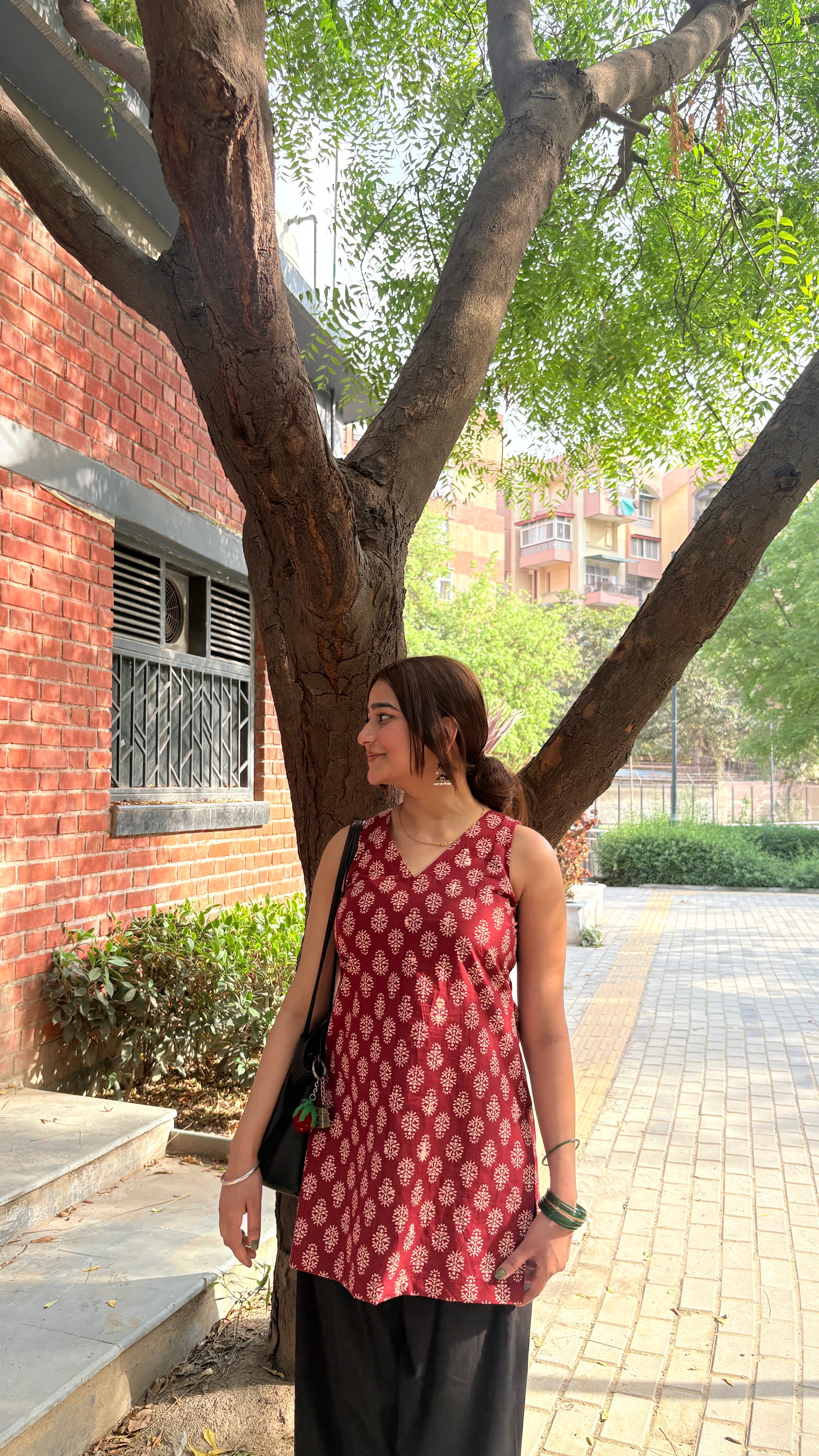 Maroon farshi suit set