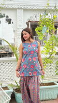 Floral vibrant farshi set