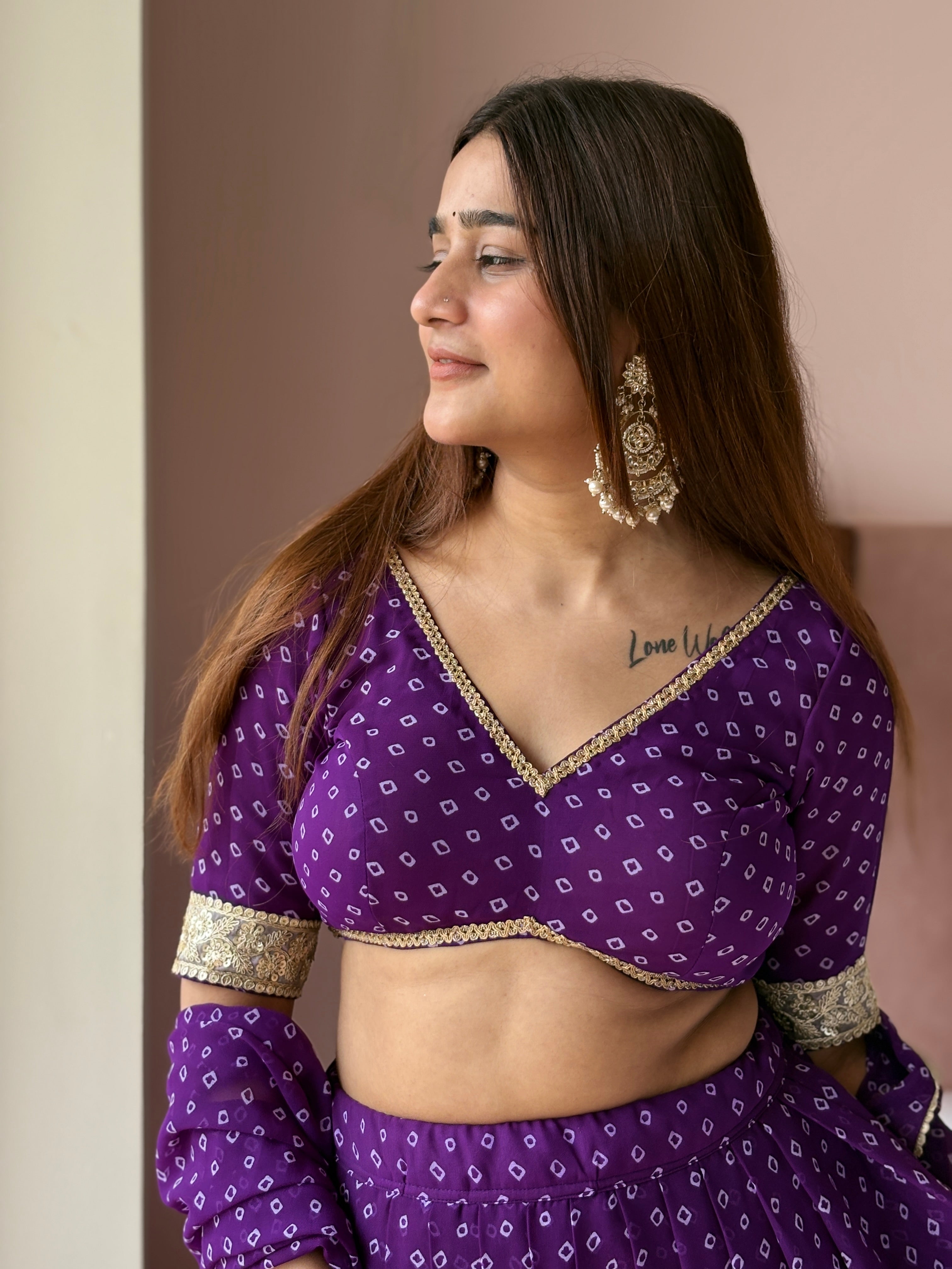 Bandhni Lehnga