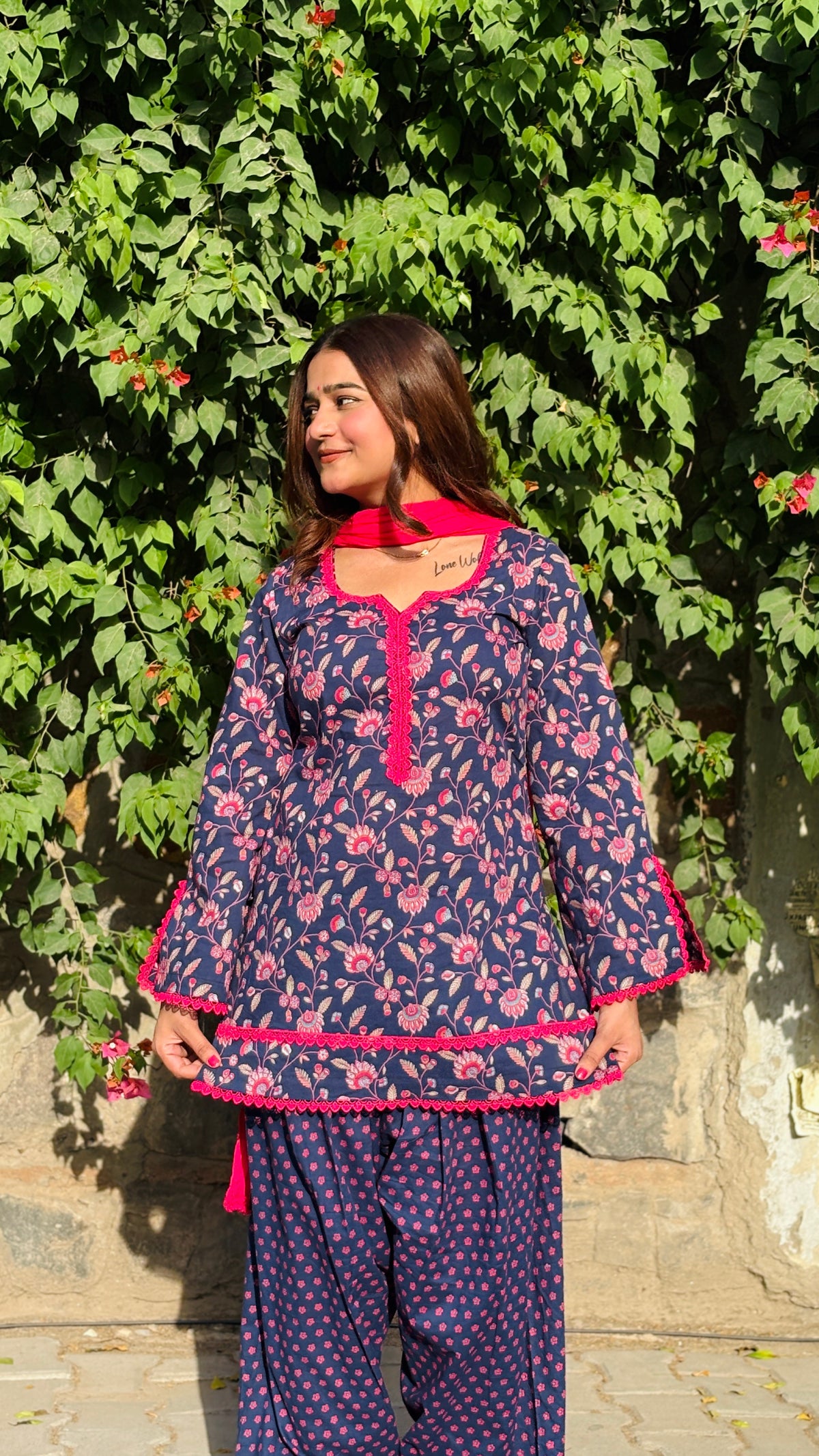 Floral farshi suit set