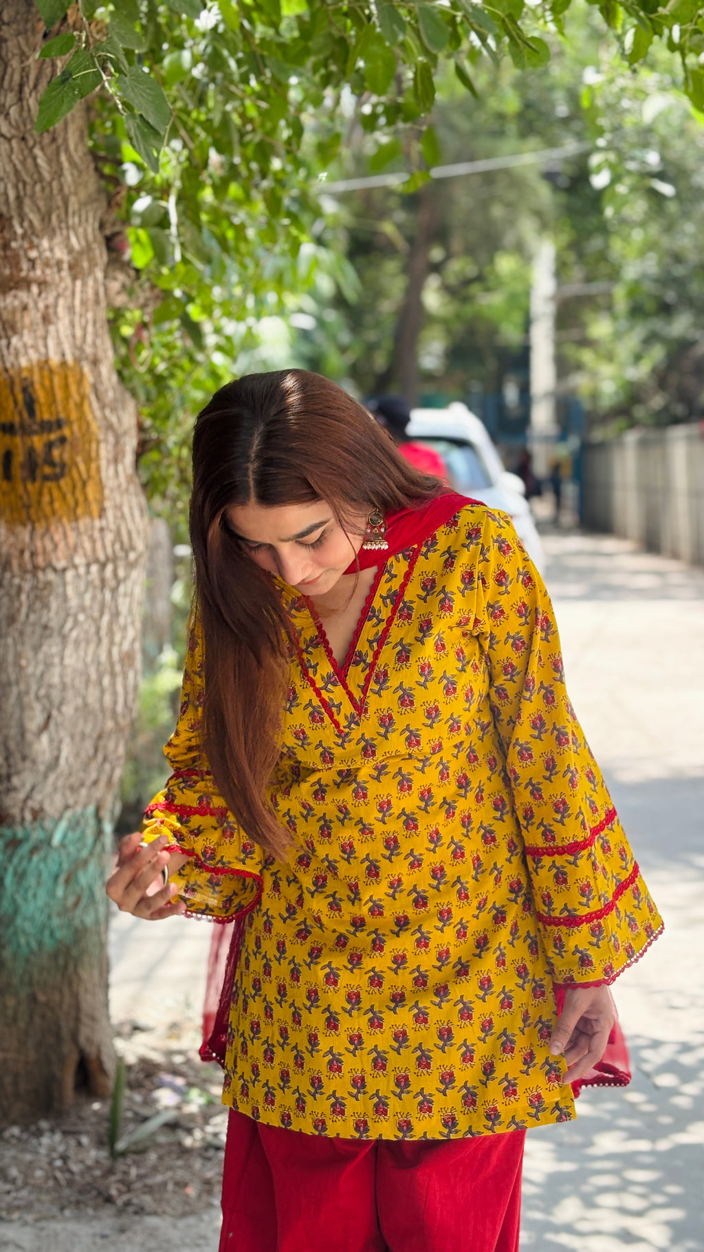 Yellow farshi suit set