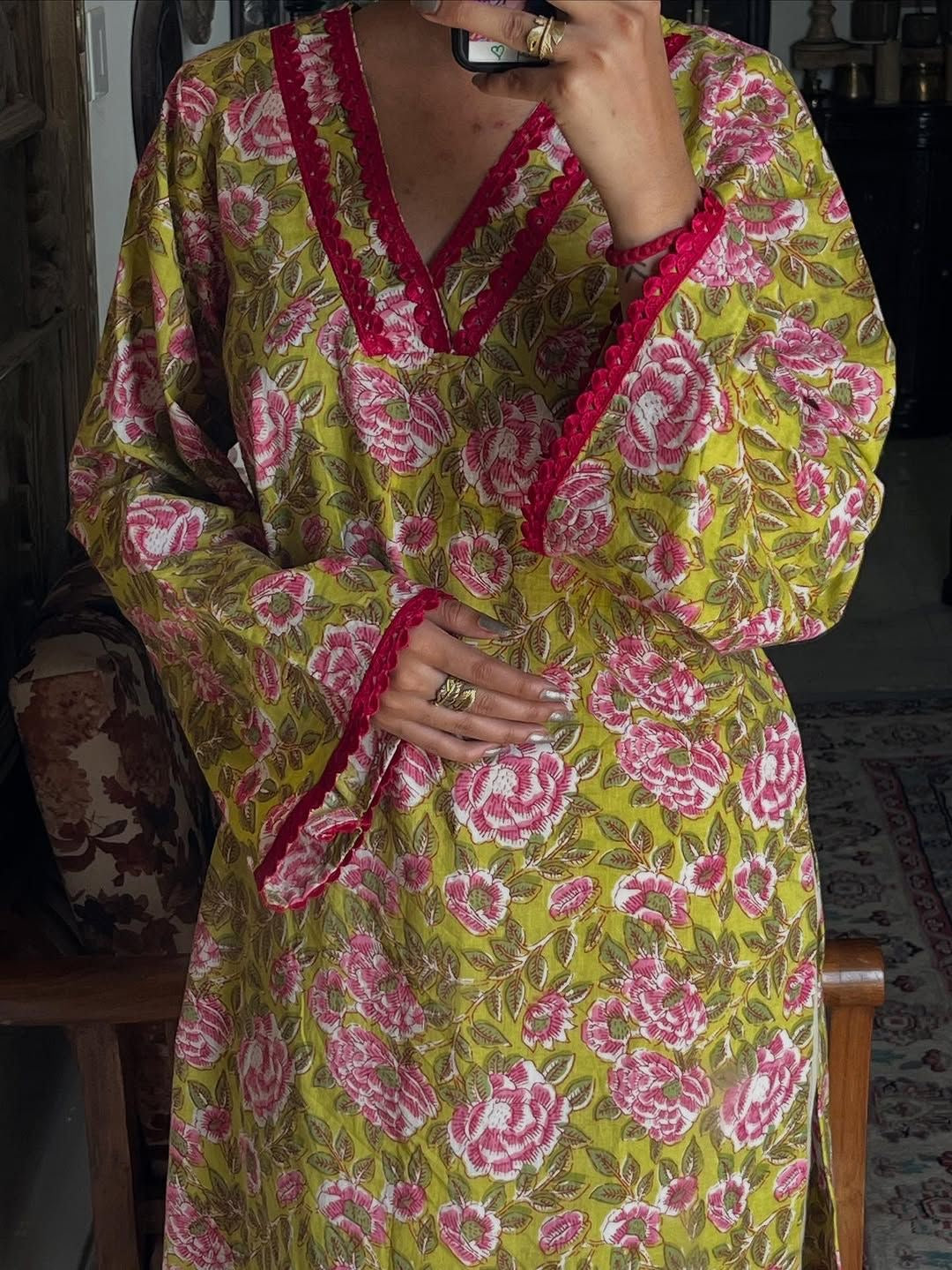 Green kurti