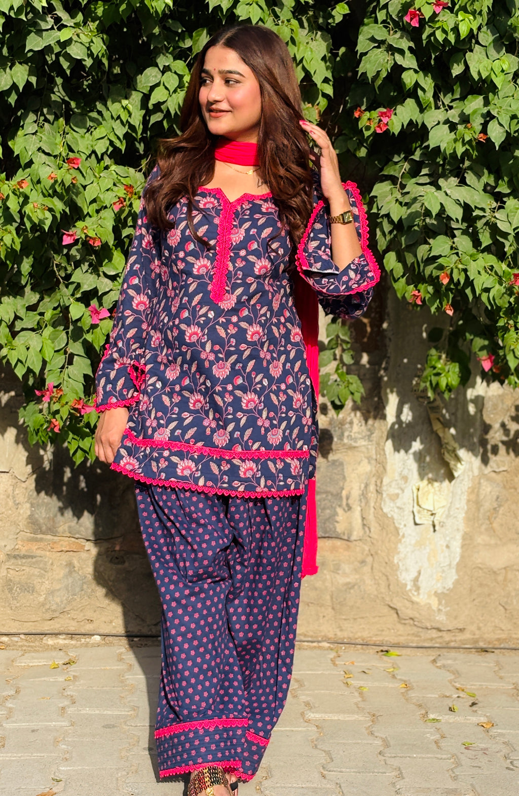 Floral farshi suit set