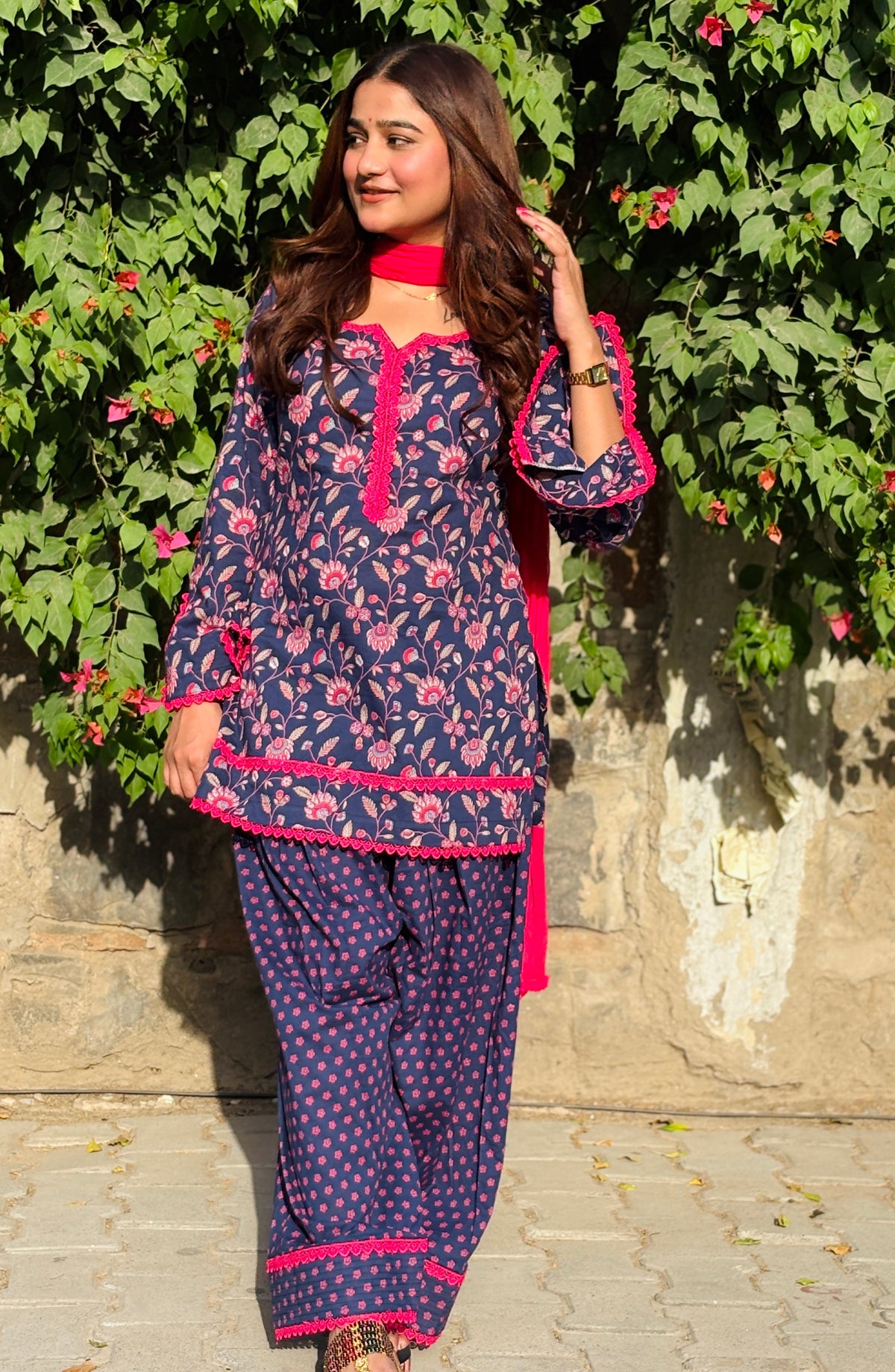 Floral farshi suit set