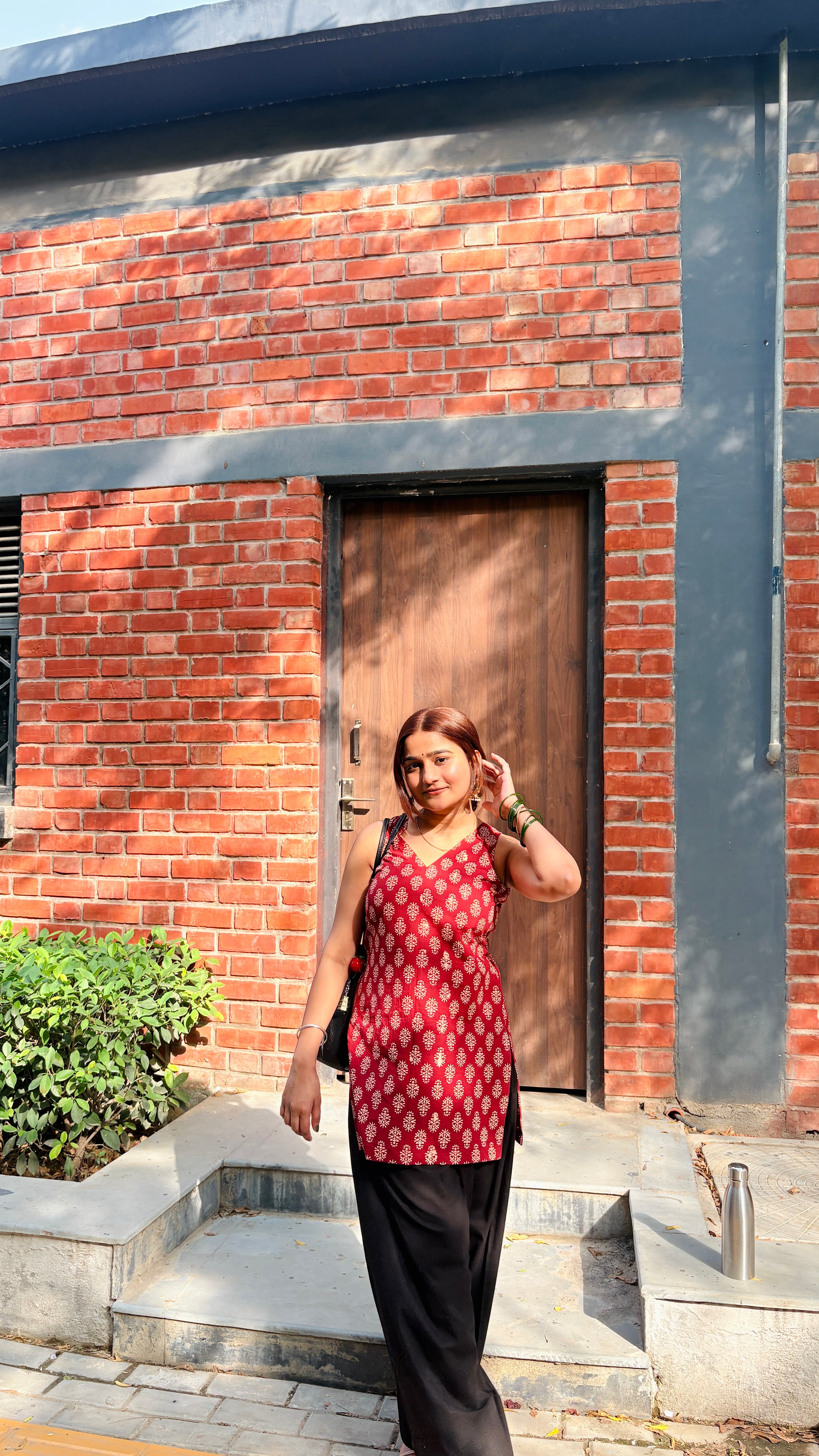 Maroon farshi suit set