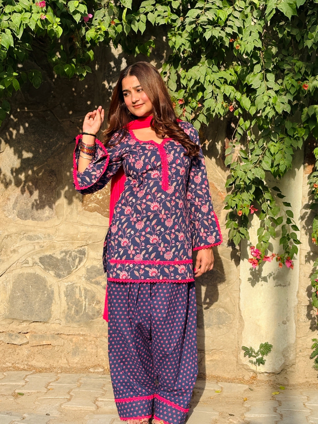 Floral farshi suit set