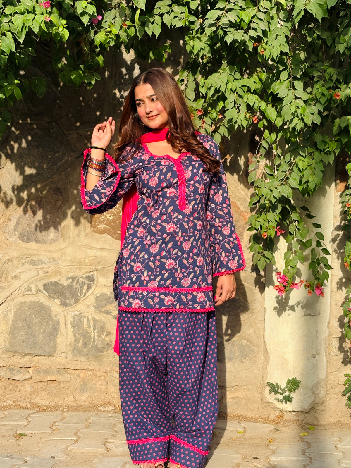 Floral farshi suit set