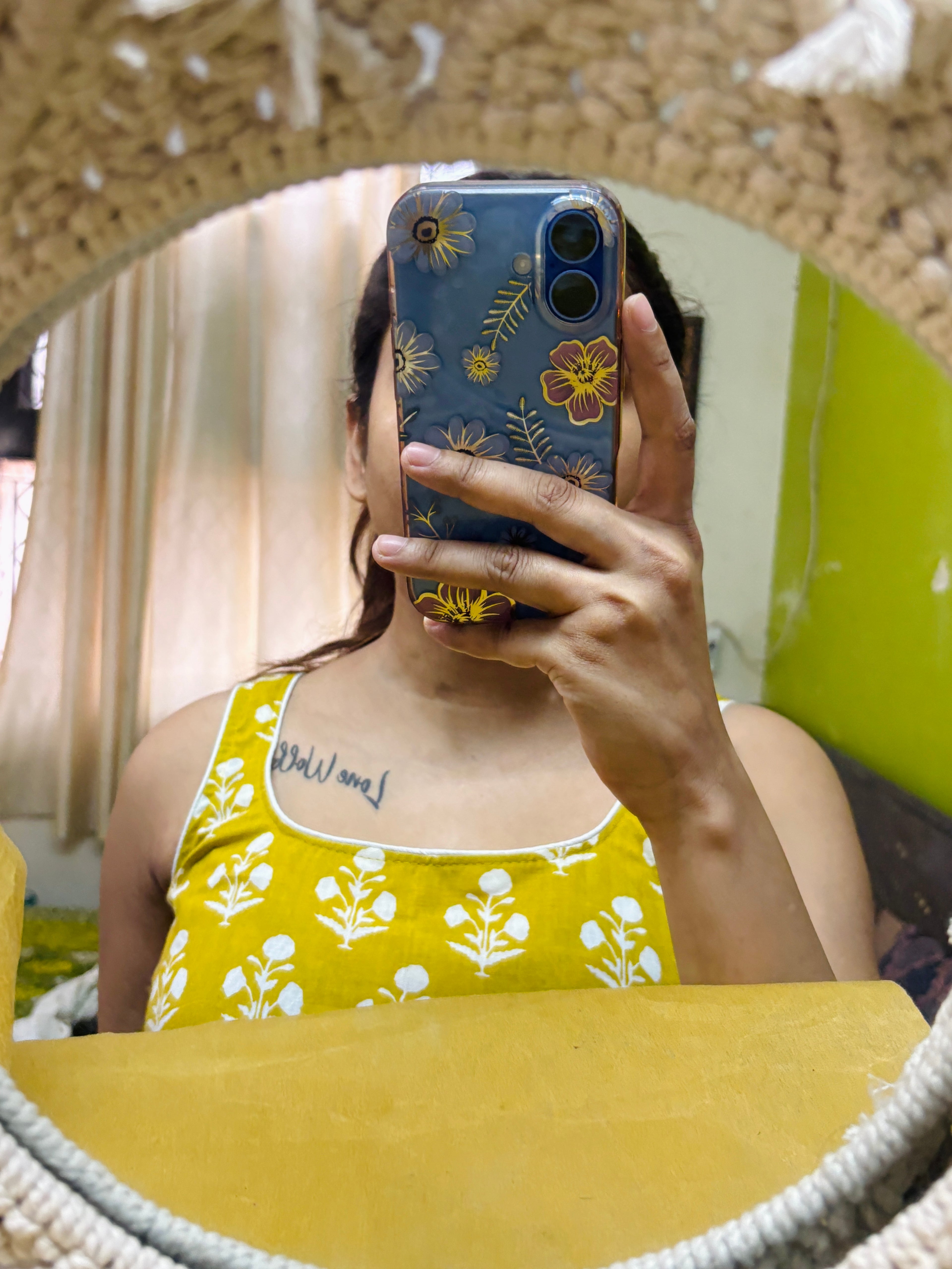 Yellow Short kurti