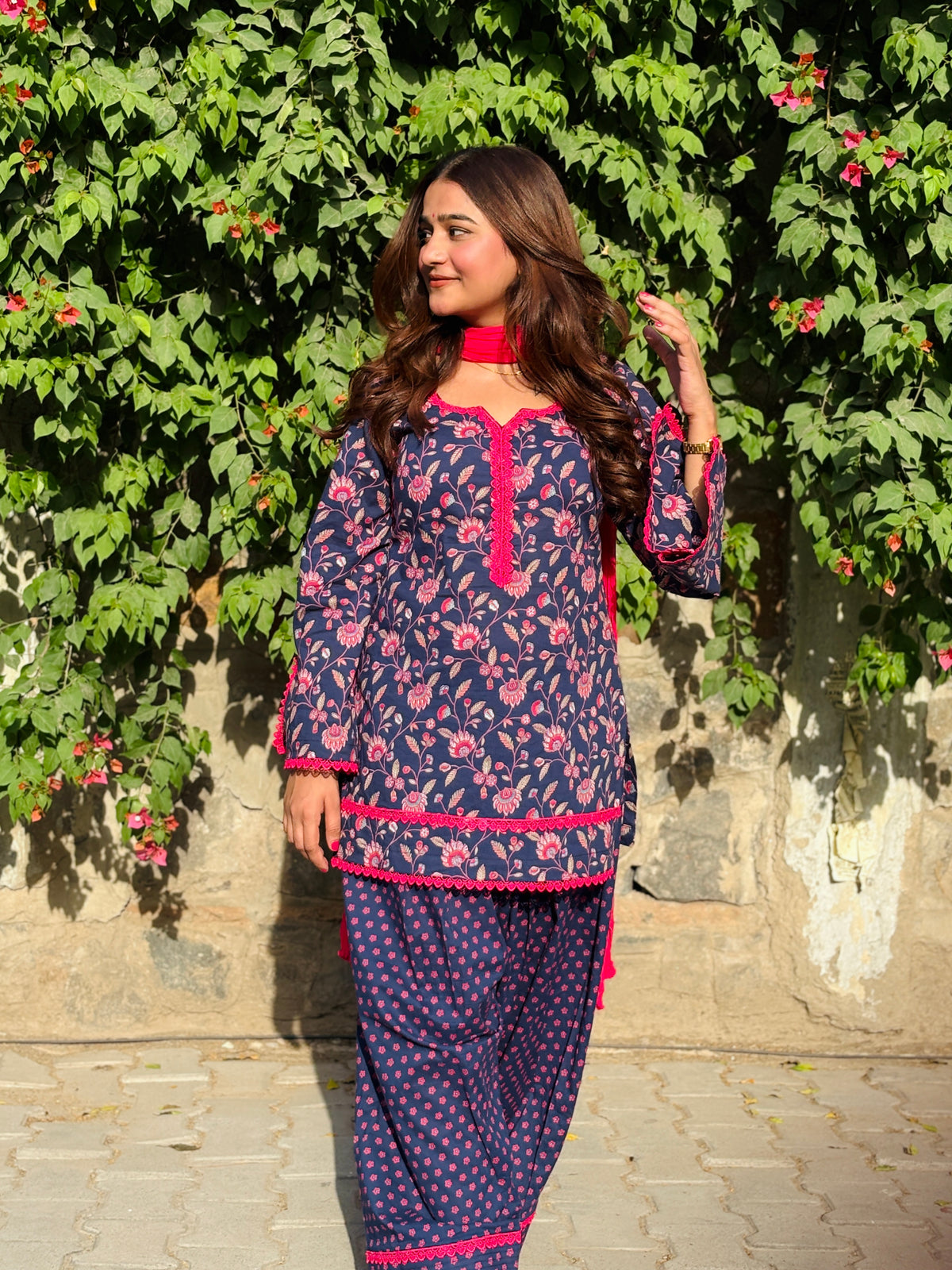 Floral farshi suit set