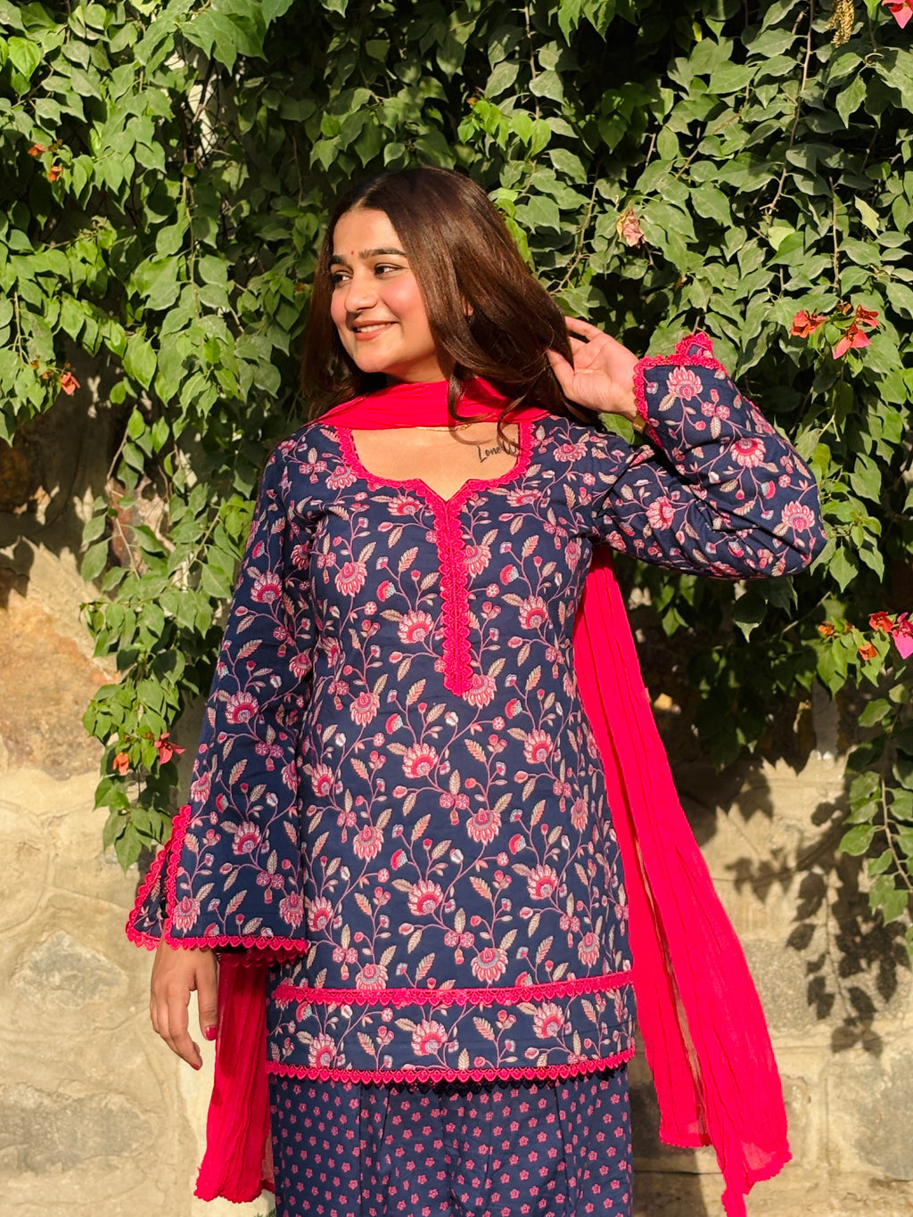 Floral farshi suit set