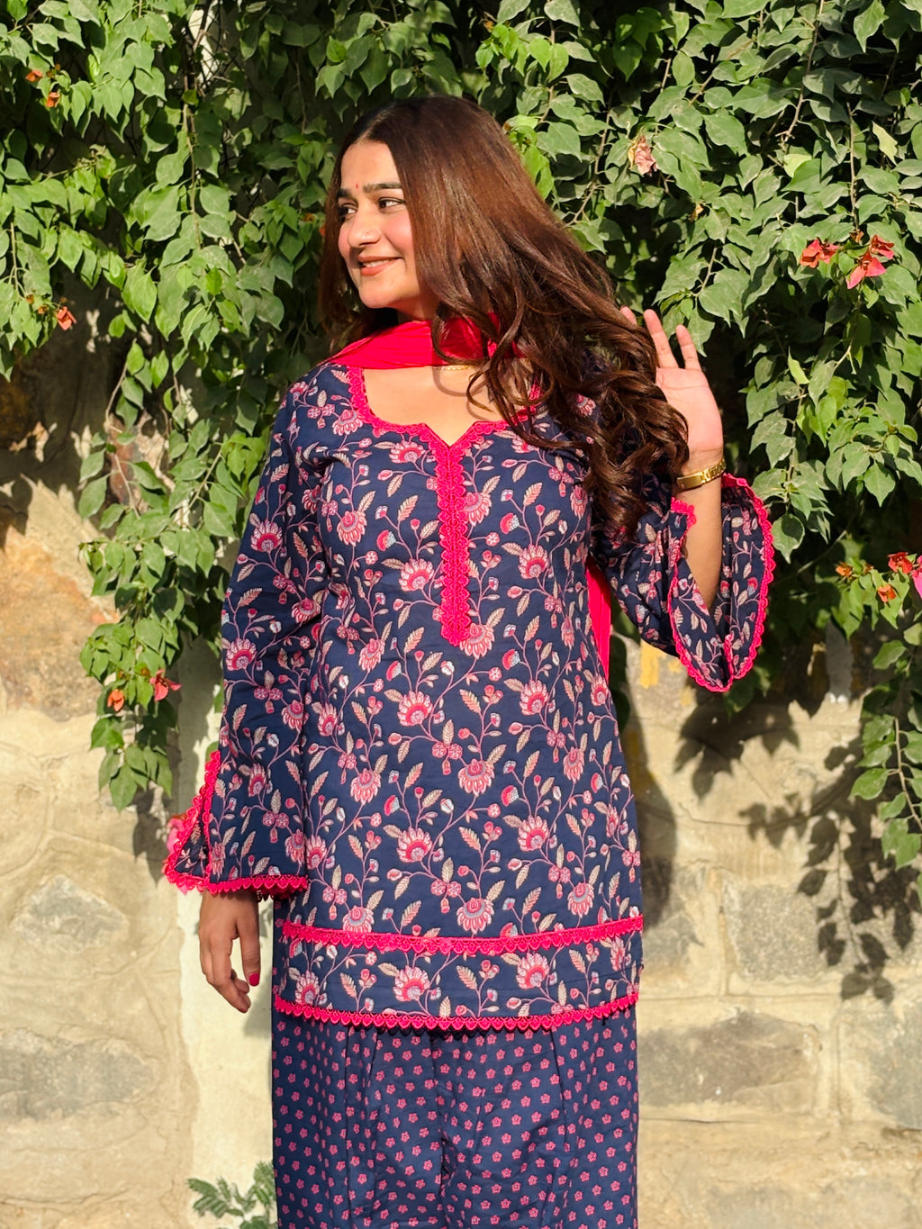 Floral farshi suit set