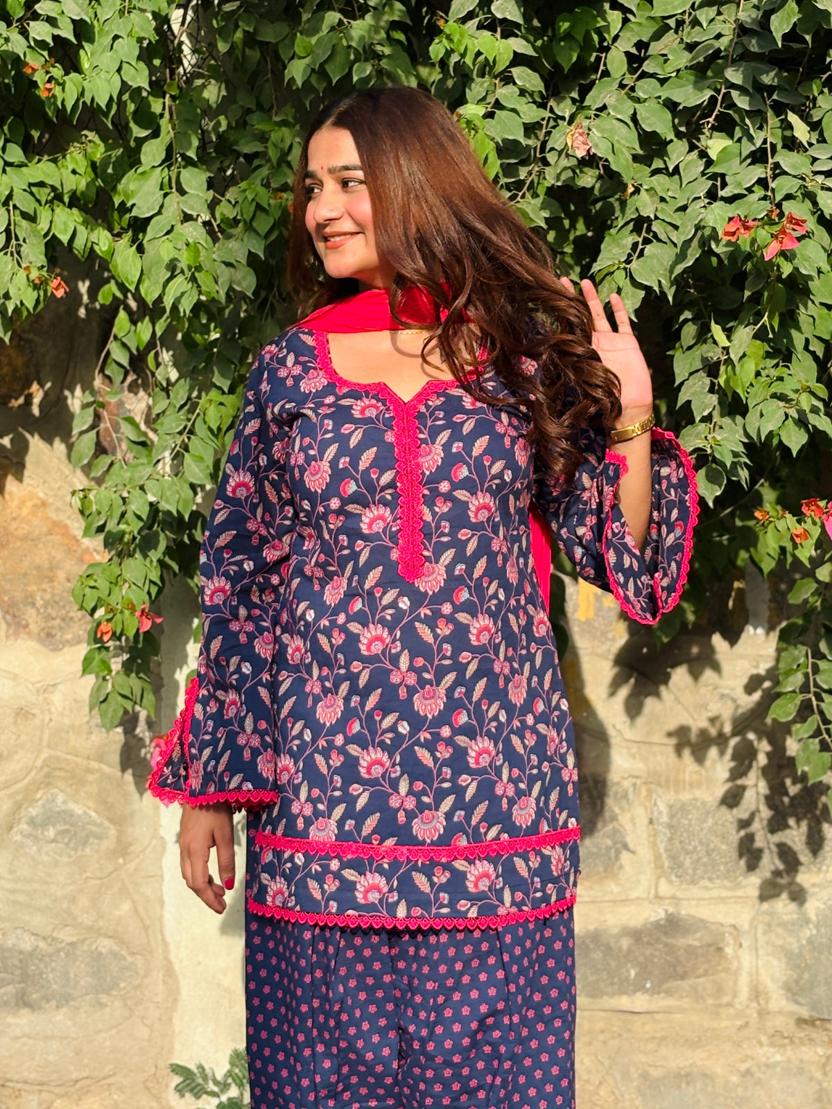 Floral farshi suit set
