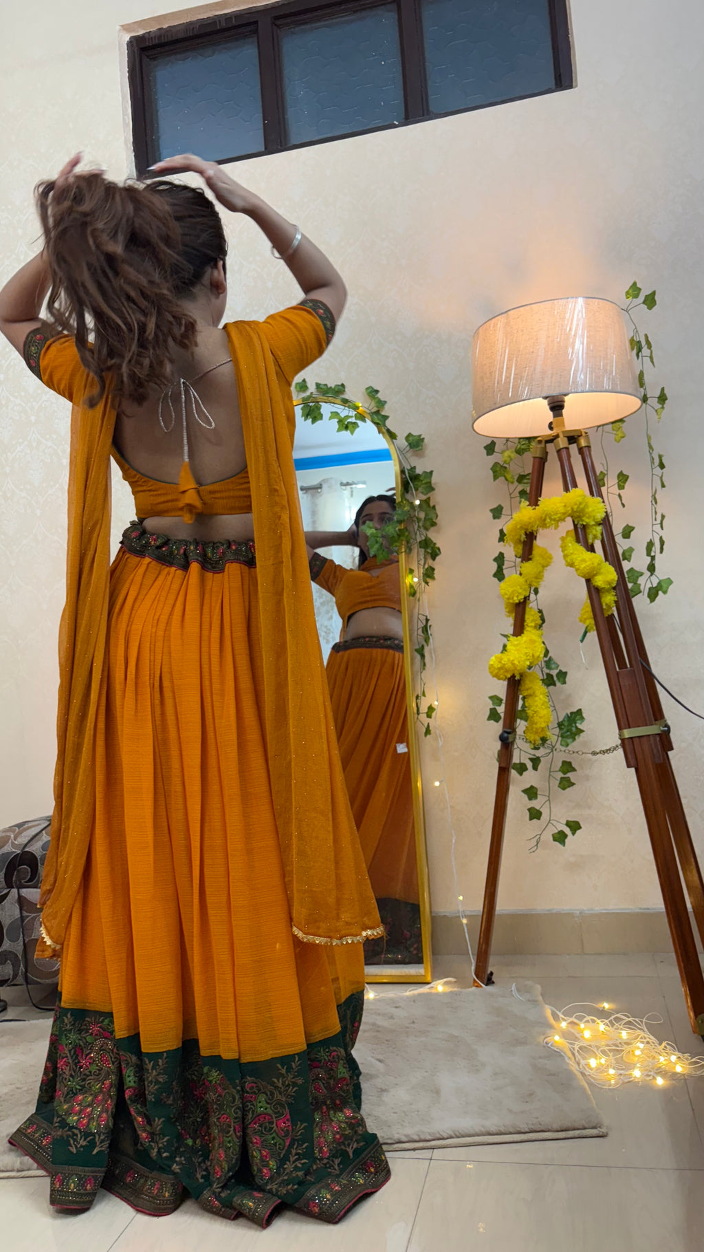 Mustard yellow Lehenga