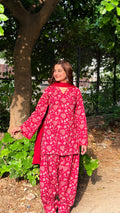 Rang-e-Rani Pink Traditional Farshi Suit Set With Dupatta | Pure Cotton Fabric