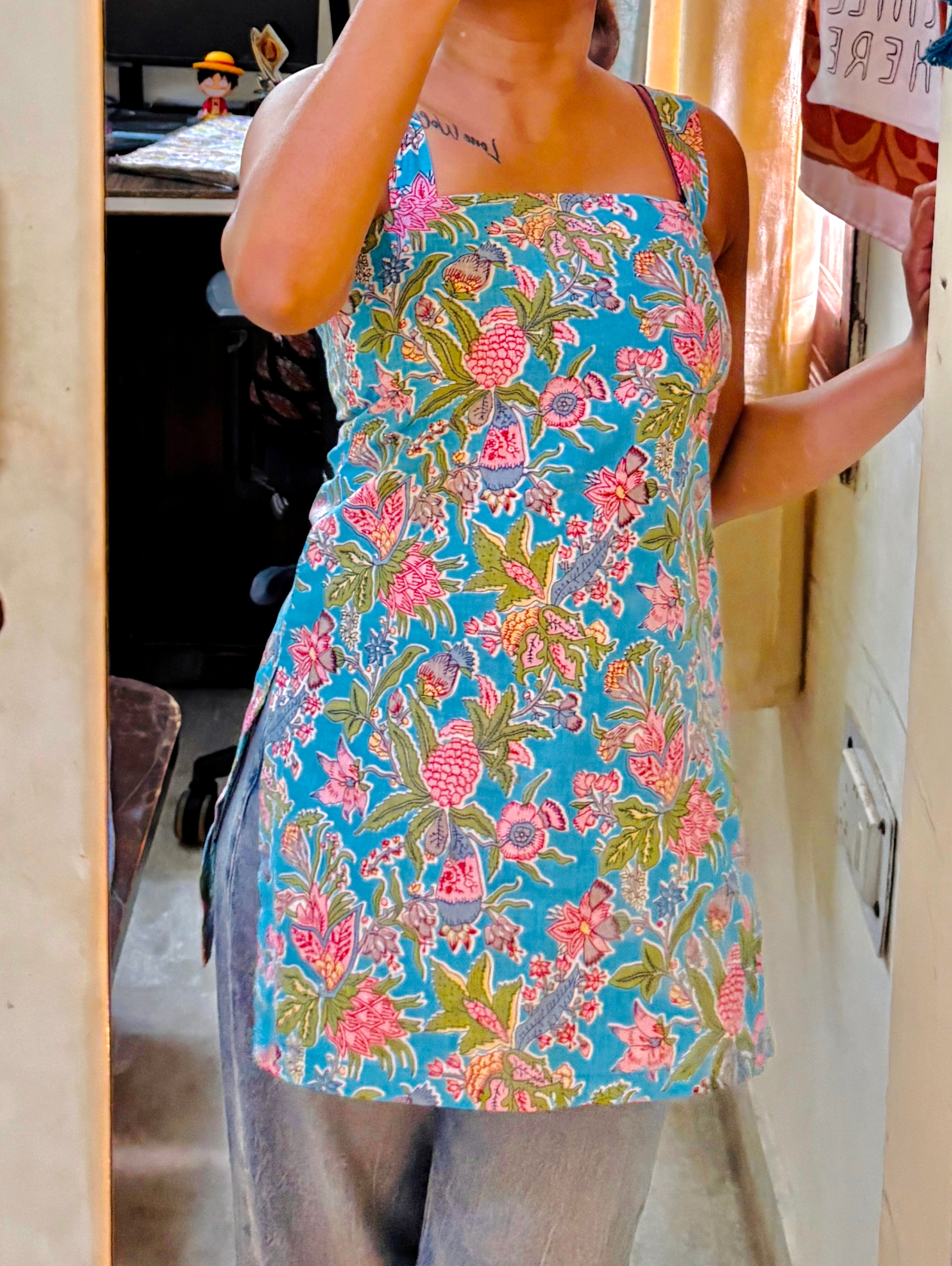Floral short kurti