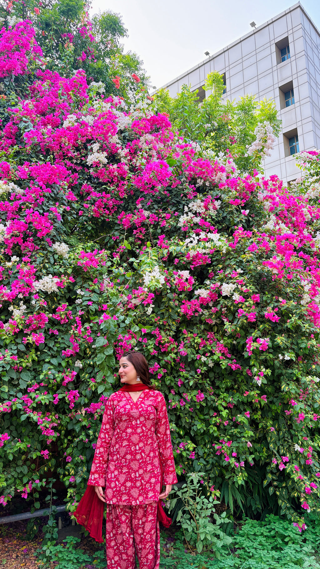 Rang-e-Rani Pink Traditional Farshi Suit Set With Dupatta | Pure Cotton Fabric