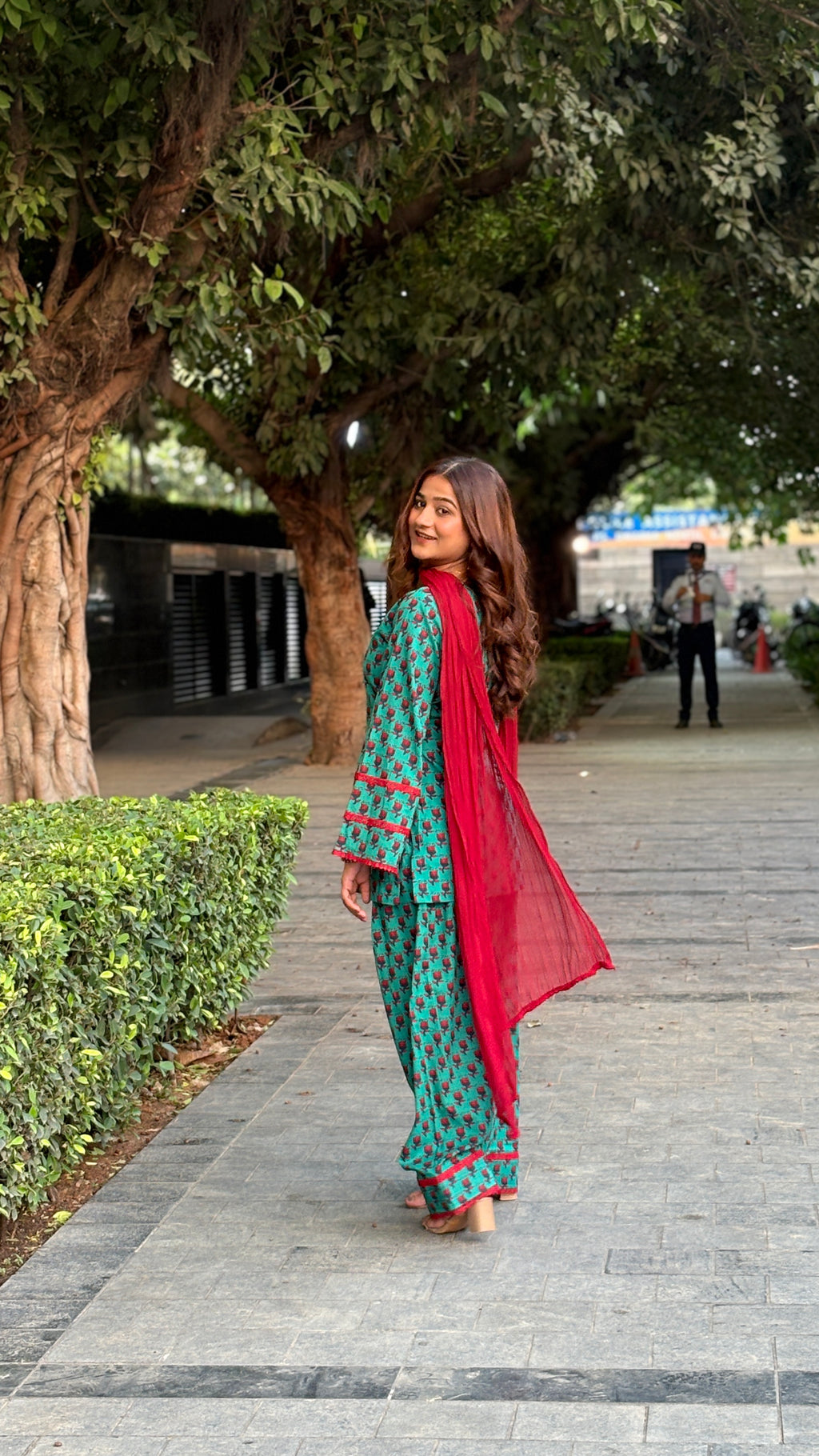 Teal farshi set