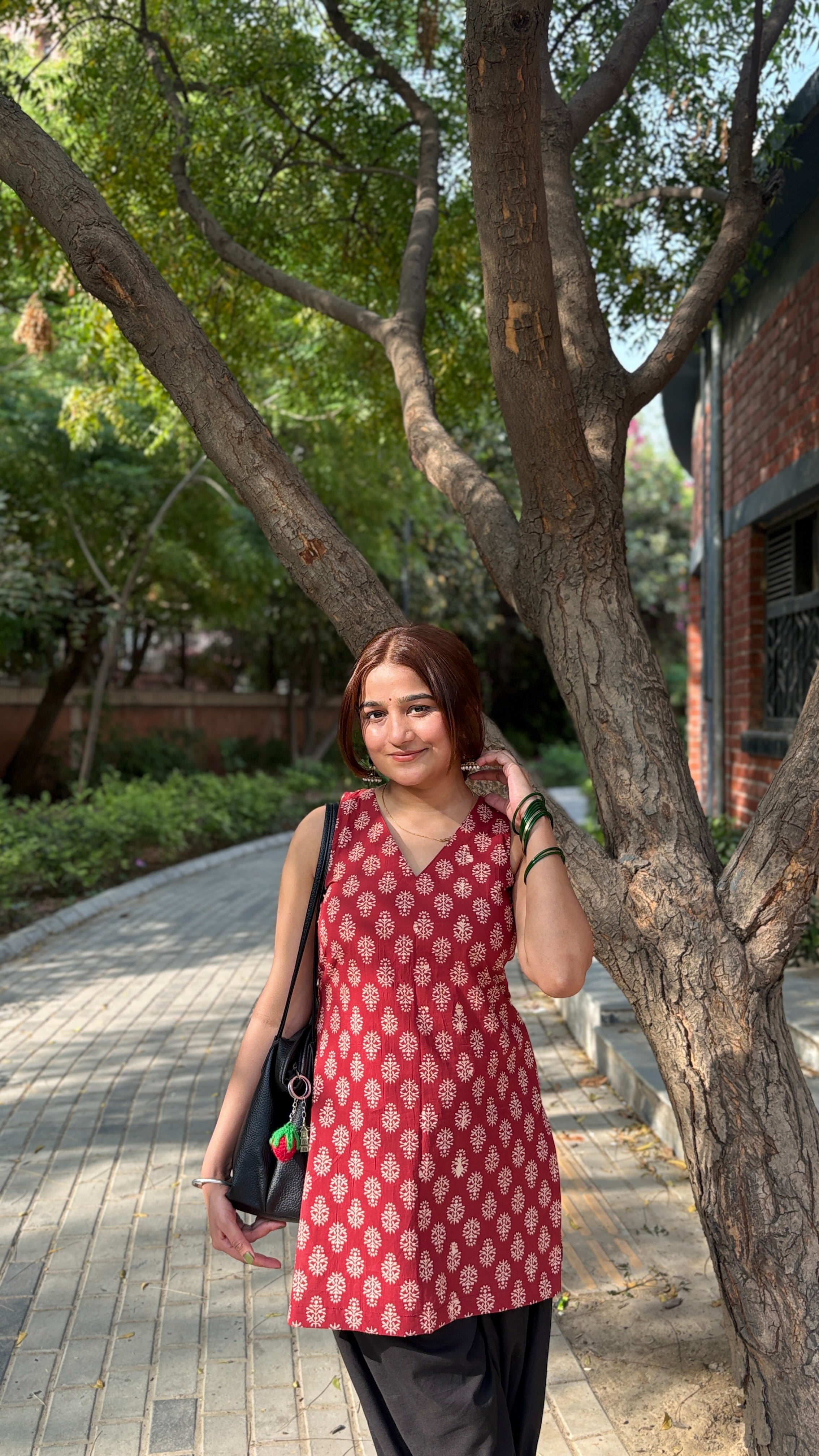 Maroon farshi suit set