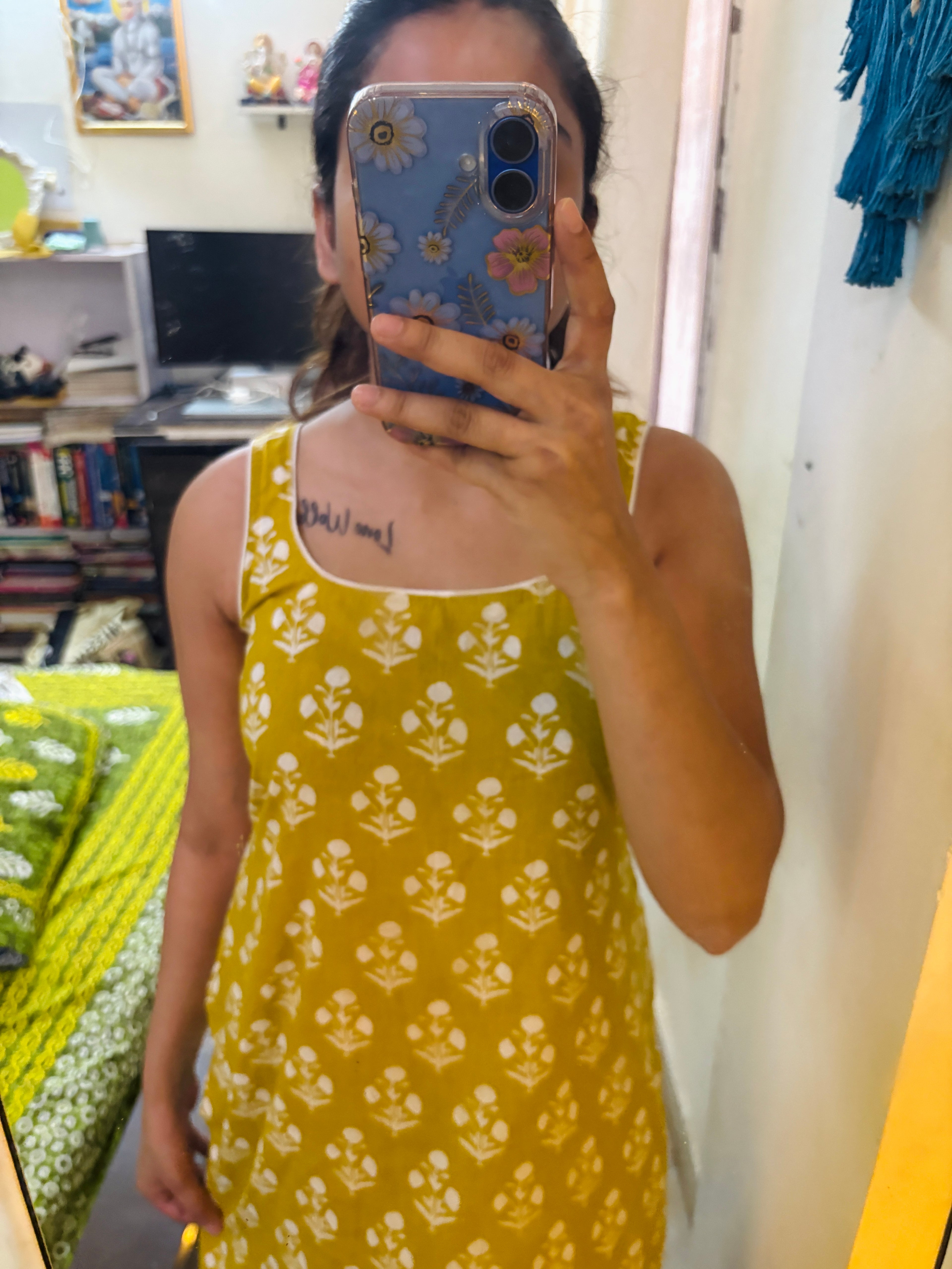 Yellow Short kurti
