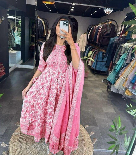 Beautiful Designer Party Wear Summer Special Cotton Salwar Suit
