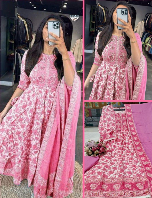 Beautiful Designer Party Wear Summer Special Cotton Salwar Suit