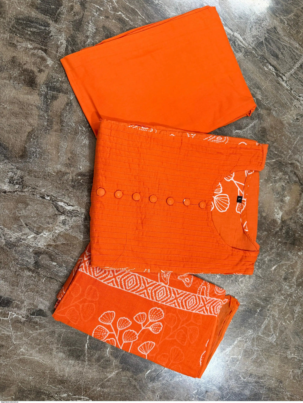 Anarkali kurta set with Cotton Pant and Malmal Dupatta
