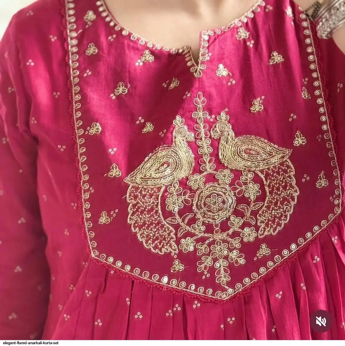 ELEGANT FLARED ANARKALI KURTA SET